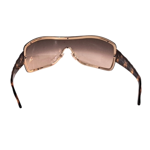 CHANEL 4126 C125/13 Sunglasses Shield Gold Tortoise Women - Picture 5 of 13